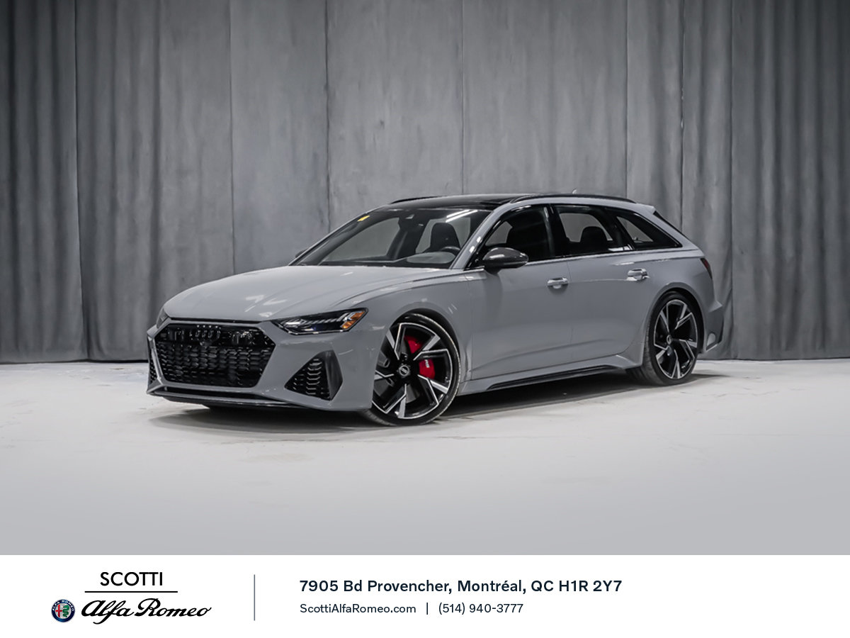 2021 Audi RS 6 Avant ENSEMBLE EX&Eacute;CUTIF ASSIST. CONDUITE BANG & OLUFSEN BLACK OPTICS Grey