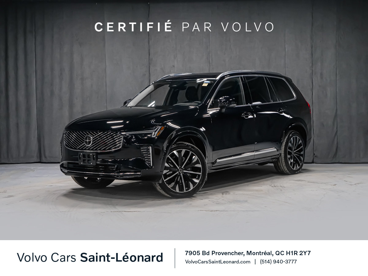2025 Volvo XC90 B6 ULTRA BRIGHT HARMAN KARDON AFFICH. T&Ecirc;TE HAUTE Black
