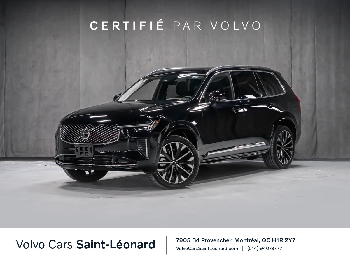 2025 Volvo XC90 B6 ULTRA BRIGHT HARMAN KARDON AFFICH. T&Ecirc;TE HAUTE Black