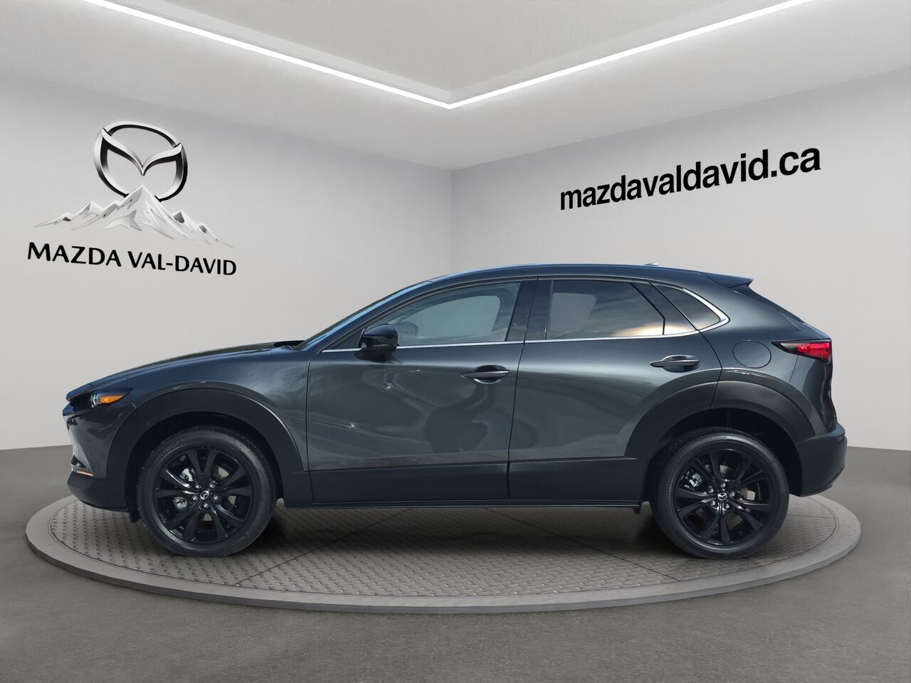 2025 Mazda CX-30 GT turbo, awd, toit ouvrant, &Eacute;cran 360 degr&eacute;, Navigation, chargeur sans fil pour cellulaire Aero Grey Metallic