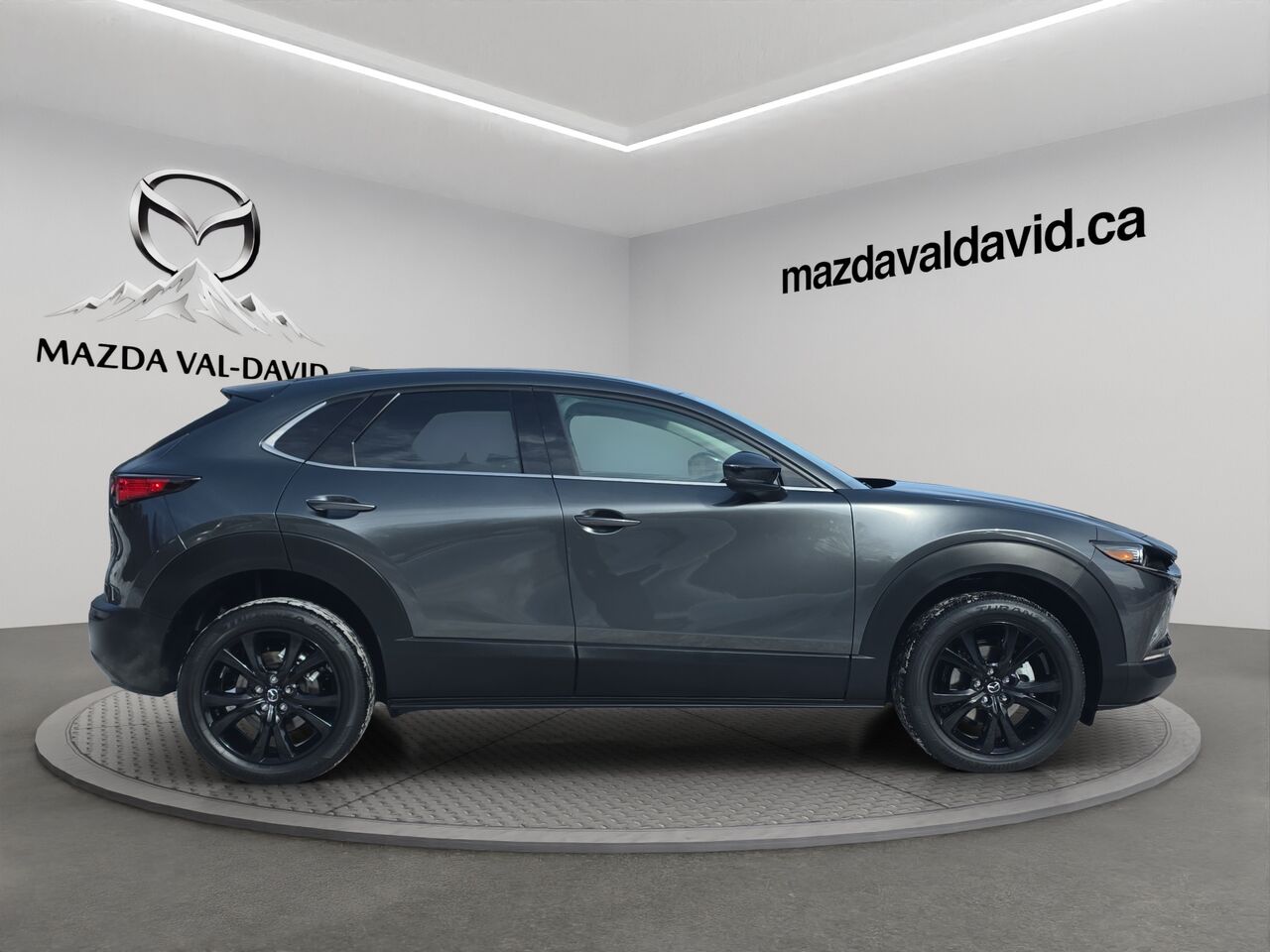 2025 Mazda CX-30 GT turbo, awd, toit ouvrant, &Eacute;cran 360 degr&eacute;, Navigation, chargeur sans fil pour cellulaire Aero Grey Metallic