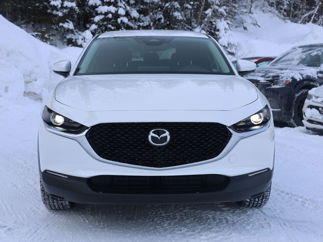 2025 Mazda CX-30 Gs, awd, si&egrave;ges, volant et r&eacute;troviseurs chauffants Snowflake White Pearl