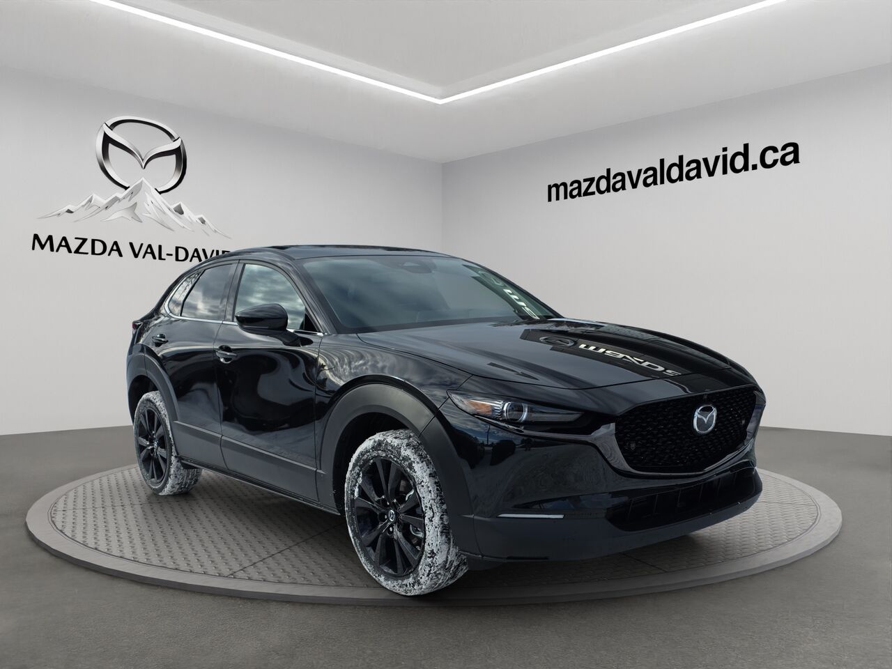 2025 Mazda CX-30 GT turbo, awd, toit ouvrant, &Eacute;cran 360 degr&eacute;, Navigation, chargeur sans fil pour cellulaire Jet Black Mica