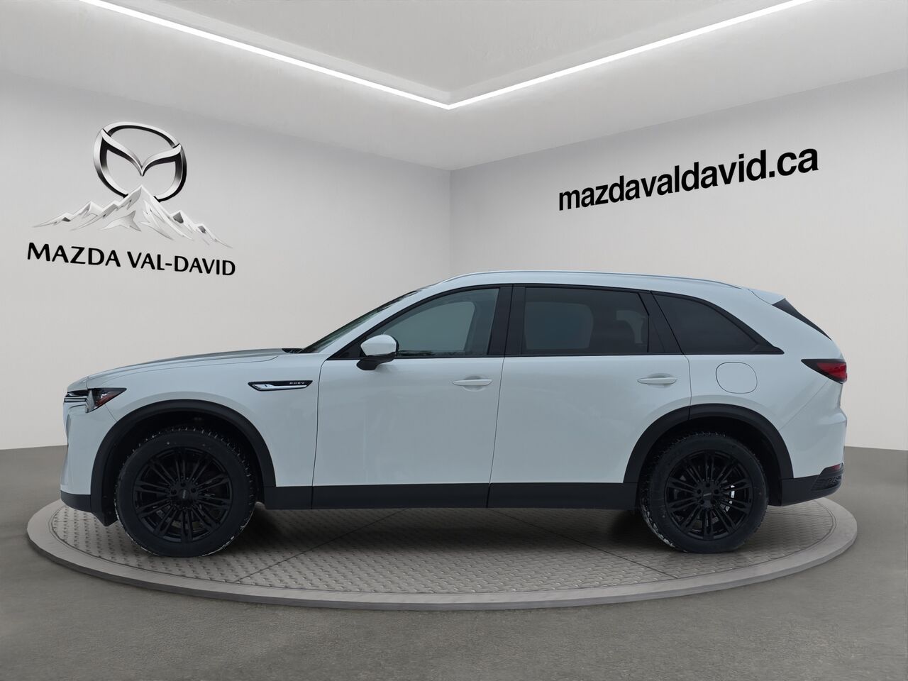 2024 Mazda CX-90 hybride rechargeable GS-L AWD, Volant chauffant, Toit ouvrant panoramique, Si&egrave;ges en cuir White