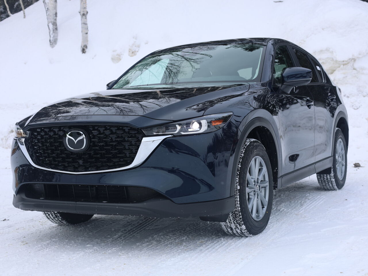 2025 Mazda CX-5 Gs, awd, si&egrave;ges, volant et r&eacute;troviseurs chauffants, hayon &eacute;lectrique Deep Crystal Blue Mica