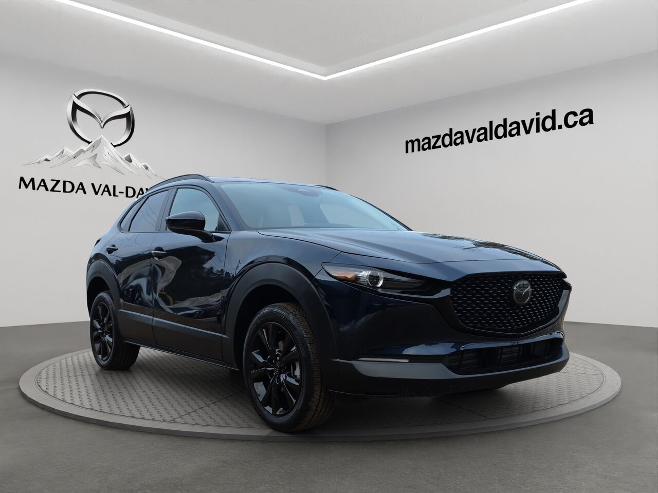 2026 Mazda CX-30 2.5 S Kuro AWD, Toit ouvrant, Si&egrave;ges en similicuir, Barre de toit peintes Deep Crystal Blue Mica
