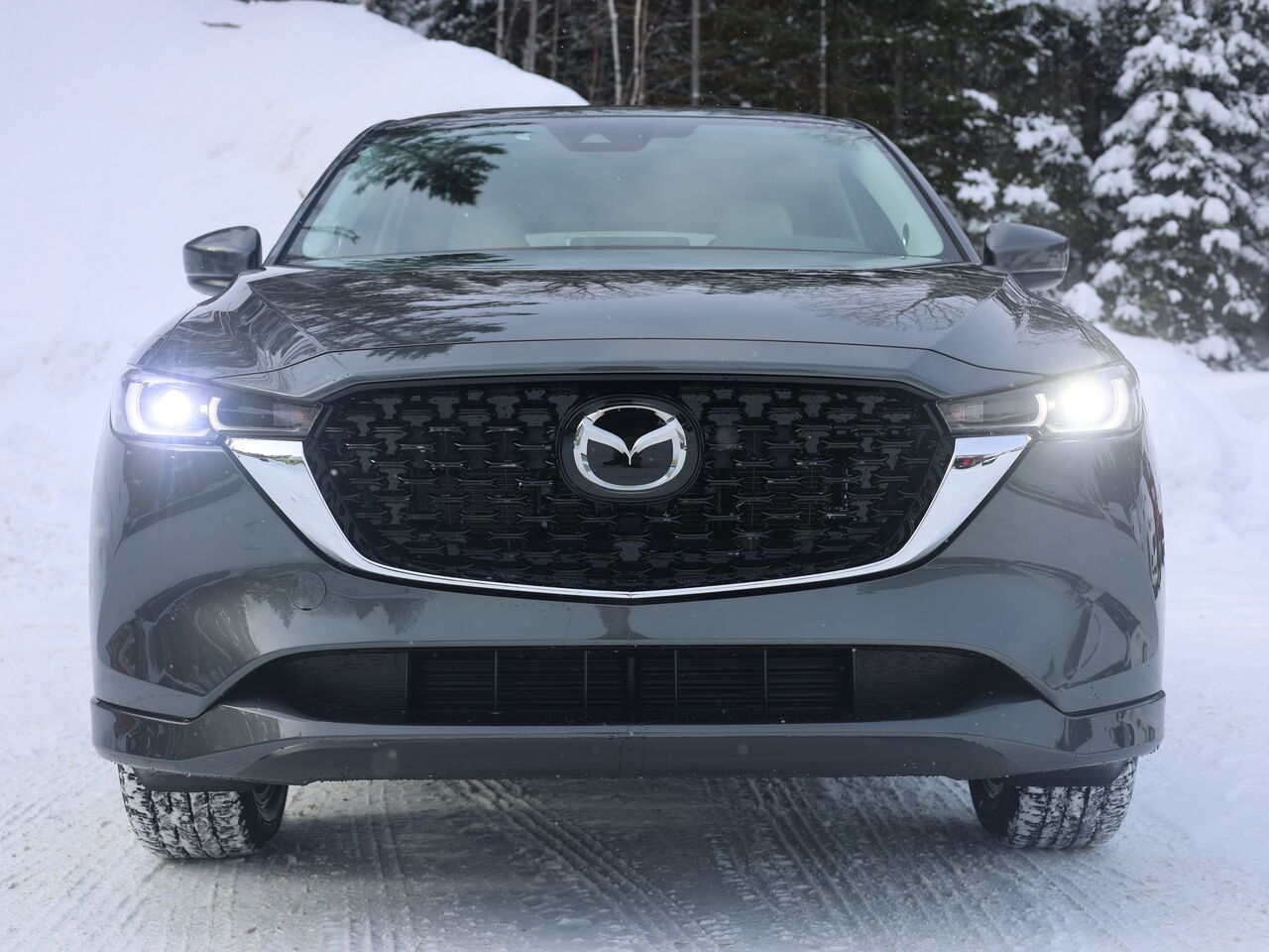 2025 Mazda CX-5 Gs, awd, Toit ouvrant, volant et r&eacute;troviseurs chauffants, hayon &eacute;lectrique Polymetal Metallic