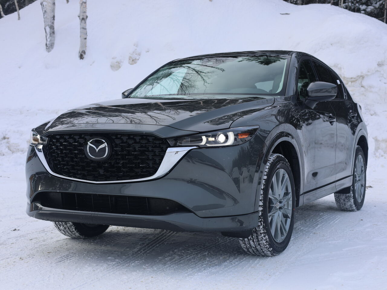 2025 Mazda CX-5 Gs, awd, Toit ouvrant, volant et r&eacute;troviseurs chauffants, hayon &eacute;lectrique Polymetal Metallic