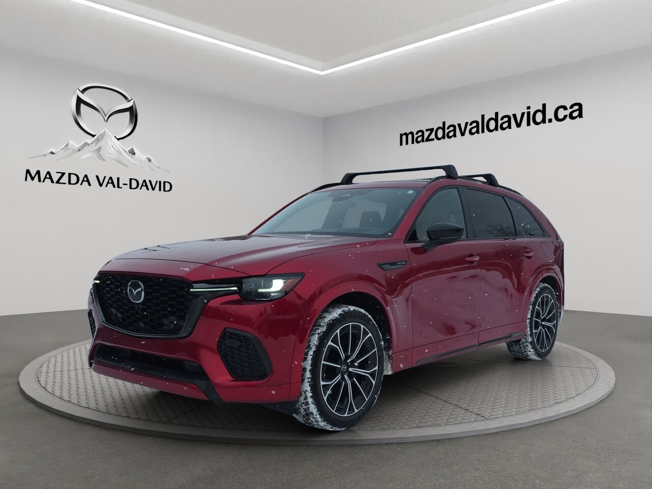 2025 Mazda CX-70 hybride l&eacute;ger Signature, 5 passagers, 1 propri&eacute;taire, Mode hybride, awd, Toit ouvrant pano, Si&egrave;ges &agrave; fonction m&eacute;moire, Si&egrave;ges en cuir Red