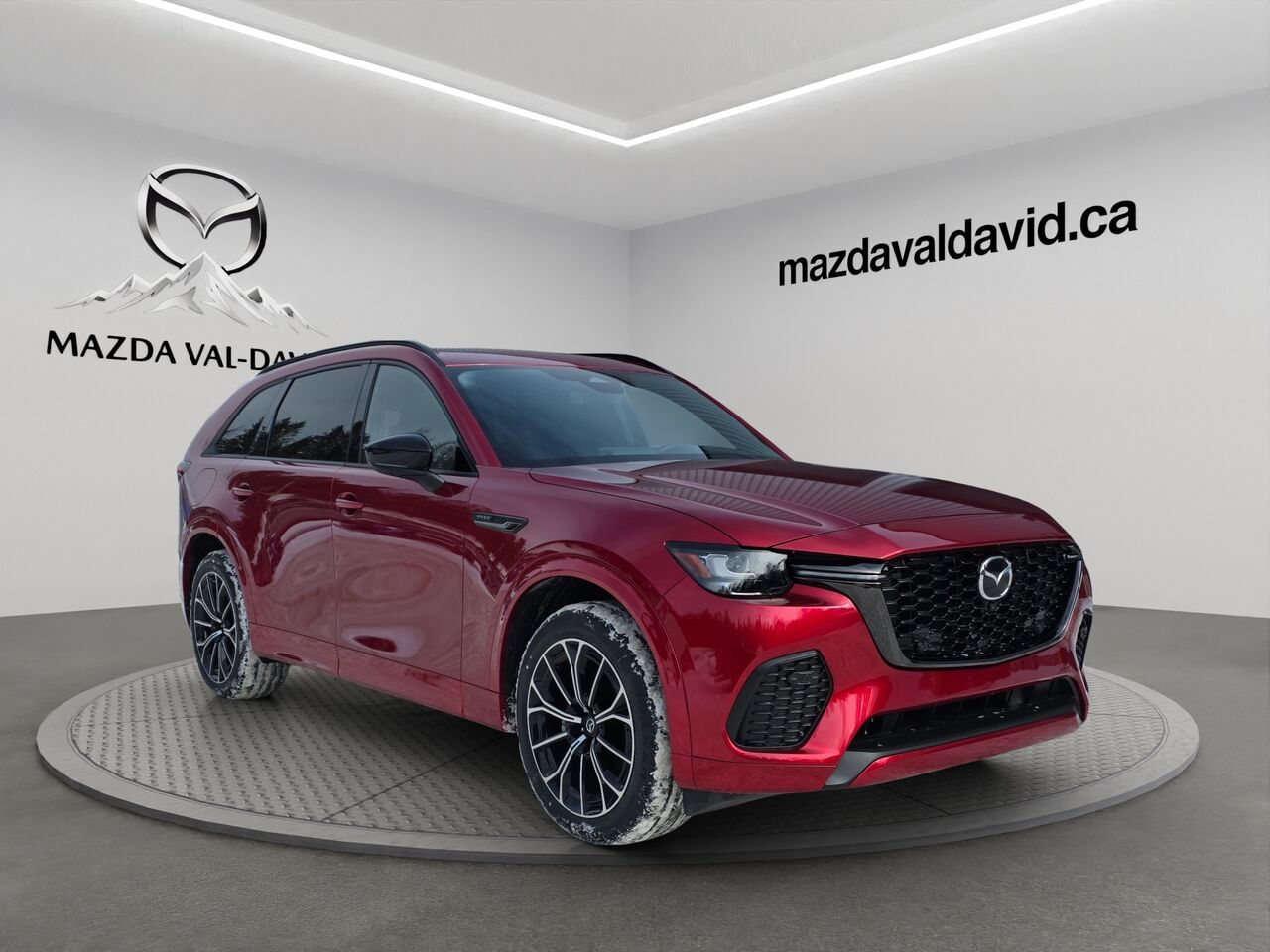 2025 Mazda CX-70 PHEV &Eacute;ligible &agrave; une subvention gouvernementale allant jusqu&rsquo;&agrave; 7500$ Soul Red Crystal Metallic
