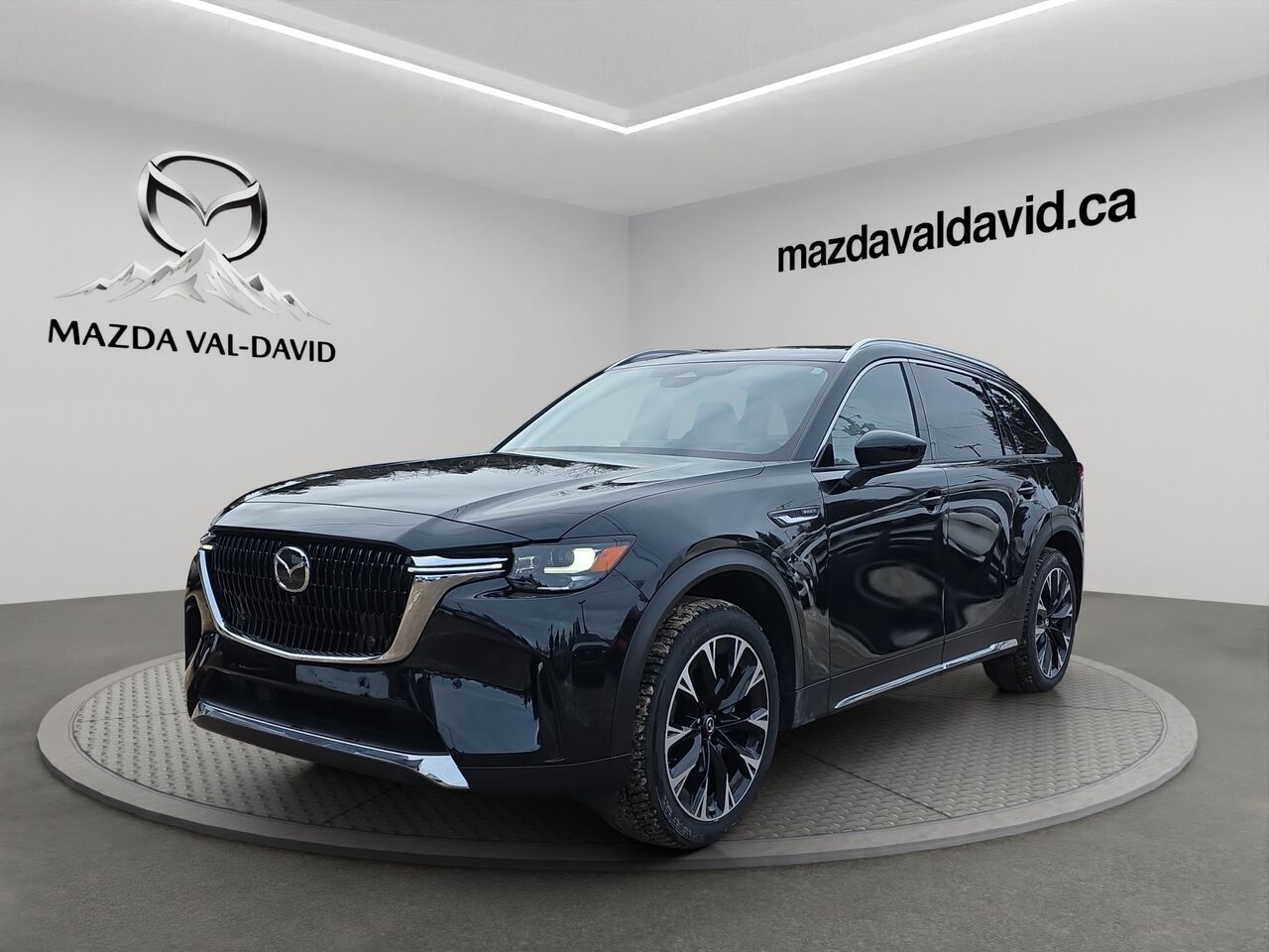 2025 Mazda CX-90 PHEV &Eacute;ligible &agrave; une subvention gouvernementale allant jusqu&rsquo;&agrave; 7500$ Jet Black Mica