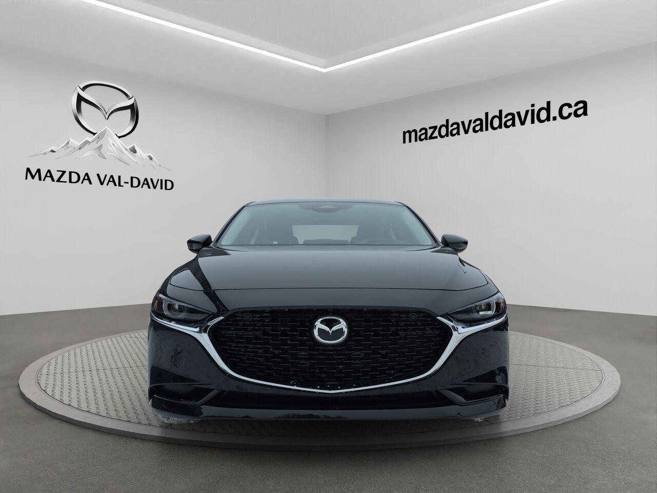 2025 Mazda Mazda3 AWD, Toit ouvrant, cuir, navigation, recharge sans fil, si&egrave;ges chauffants Jet Black Mica