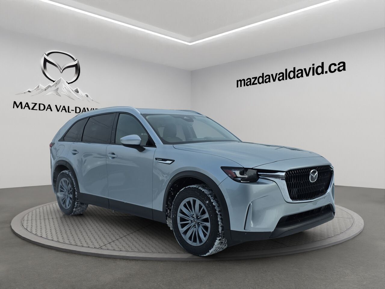 2024 Mazda CX-90 hybride rechargeable GS-L AWD, 7 passagers, Volant chauffant, Si&egrave;ges chauffant, Toit ouvrant panoramique Grey