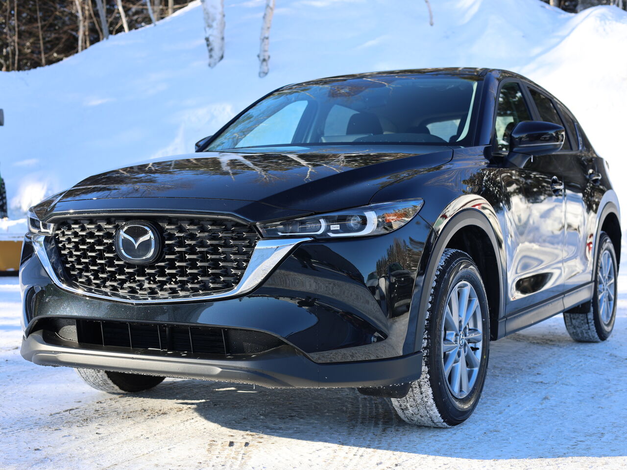 2025 Mazda CX-5 Gs, awd, Toit ouvrant, volant et r&eacute;troviseurs chauffants, hayon &eacute;lectrique Jet Black Mica