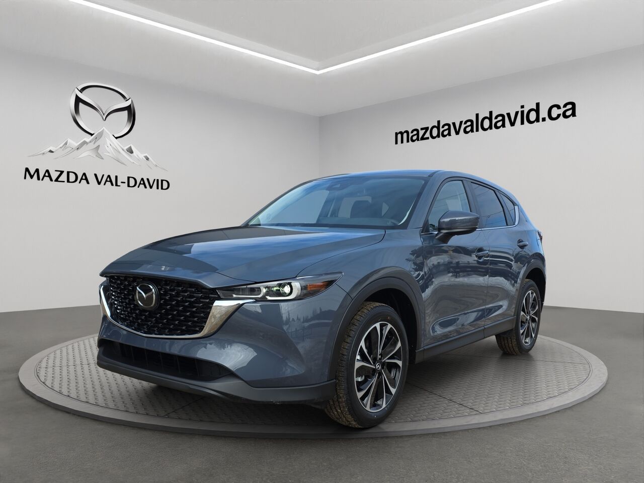 2025 Mazda CX-5 Gs, awd, Toit ouvrant, volant et r&eacute;troviseurs chauffants, hayon &eacute;lectrique Rhodium White Metallic