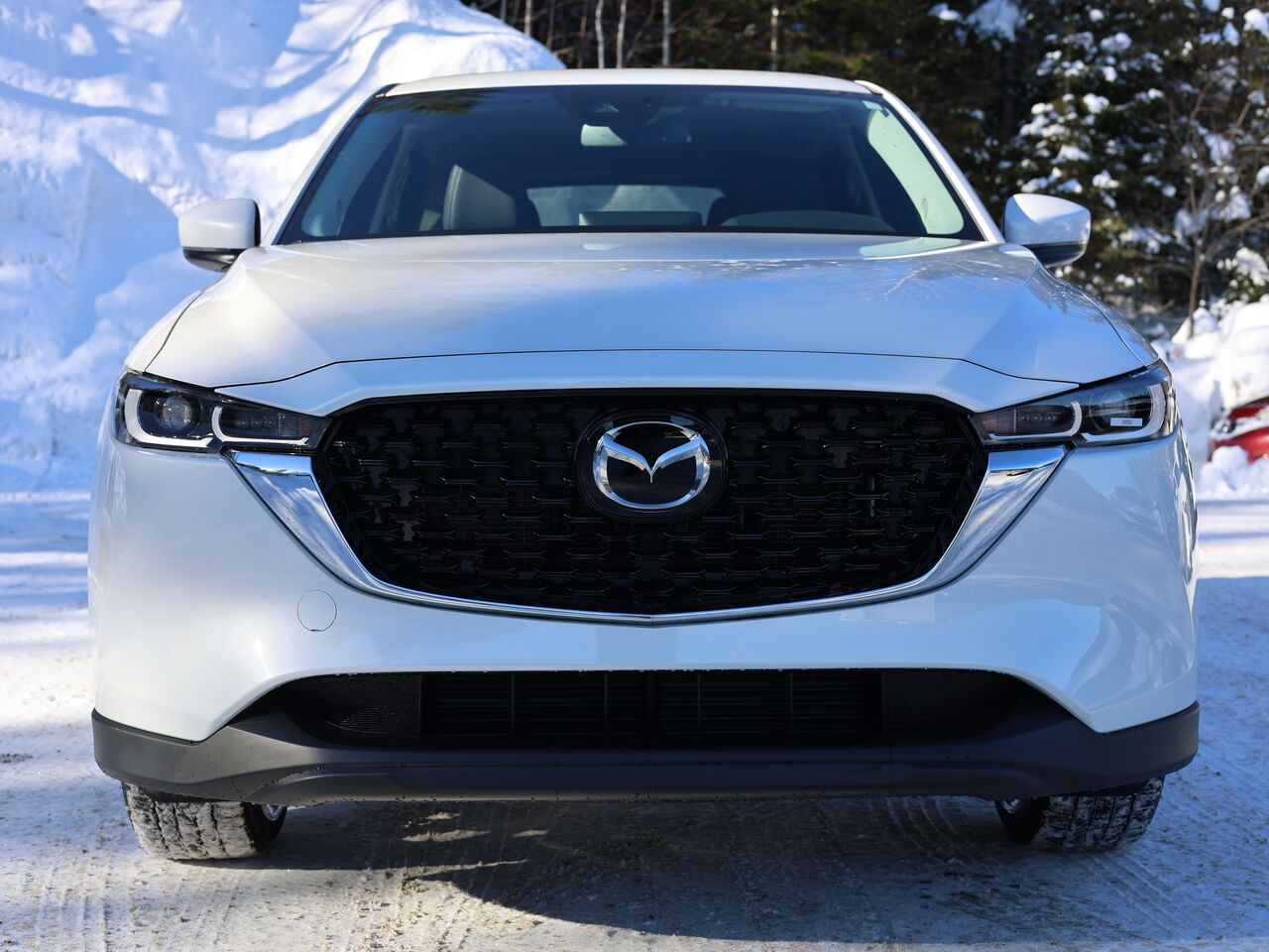 2025 Mazda CX-5 Gs, awd, Toit ouvrant, volant et r&eacute;troviseurs chauffants, hayon &eacute;lectrique Rhodium White Metallic