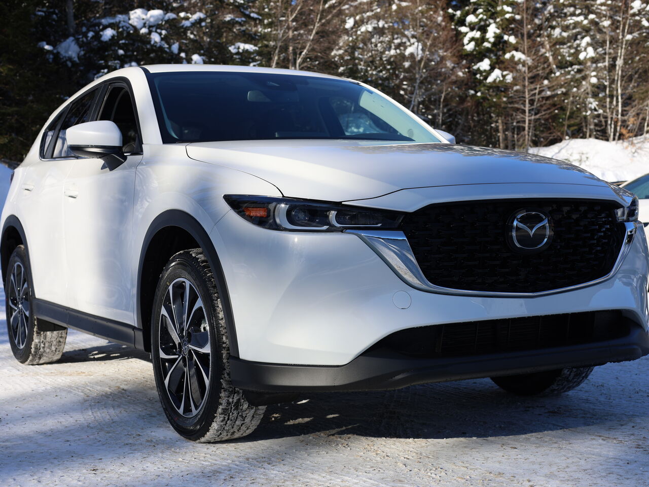 2025 Mazda CX-5 Gs, awd, Toit ouvrant, volant et r&eacute;troviseurs chauffants, hayon &eacute;lectrique Rhodium White Metallic