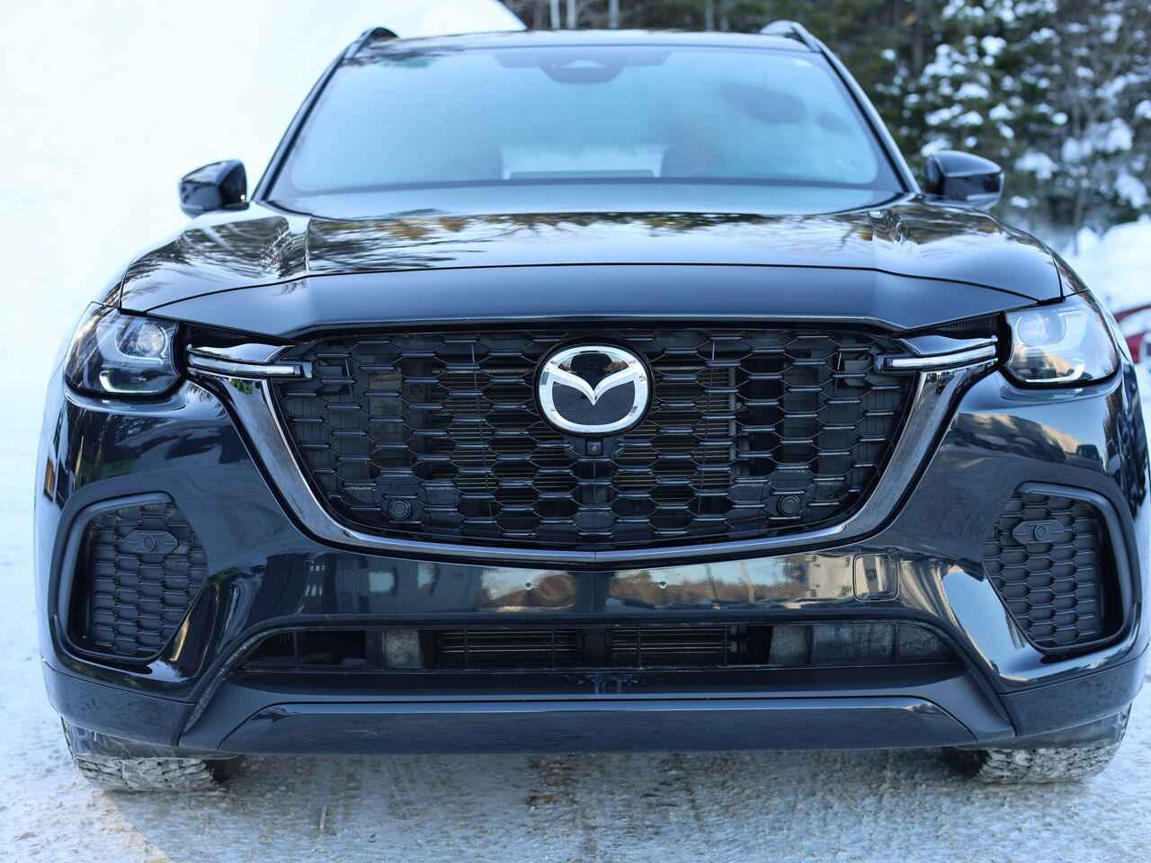 2025 Mazda CX-70 MHEV Signature, 5 passagers, Mode hybride, awd, Toit ouvrant pano, &Eacute;cran 360 pano, cuir Jet Black Mica