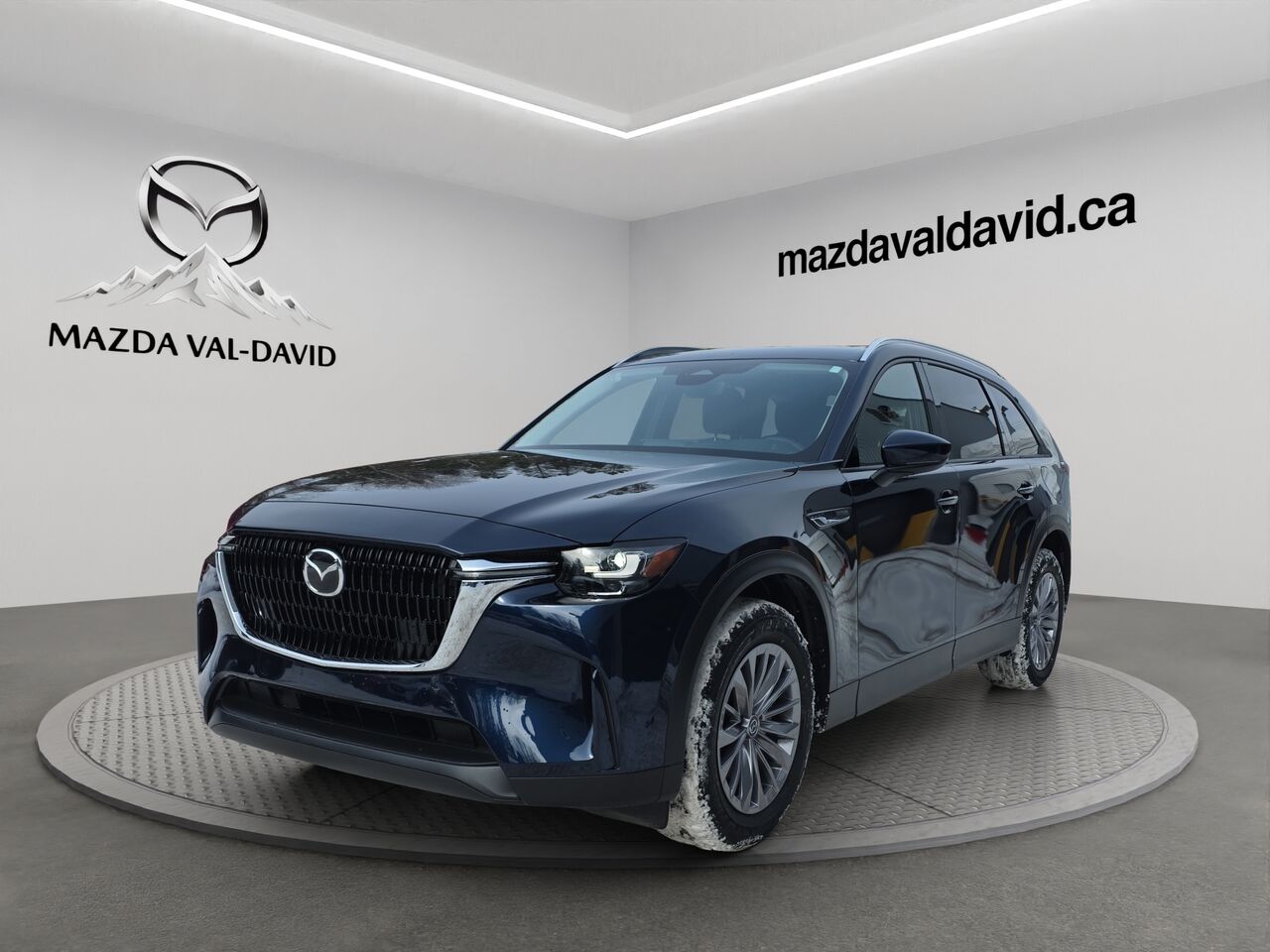 2025 Mazda CX-90 PHEV GS-L, Mode hybride, awd, toit ouvrant panoramique, cuir Deep Crystal Blue Mica