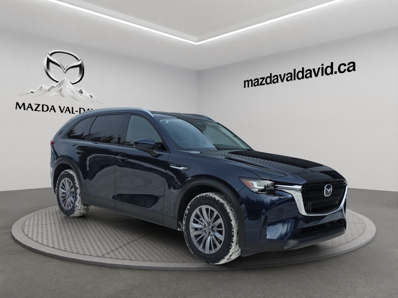 2025 Mazda CX-90 PHEV GS-L, Mode hybride, awd, toit ouvrant panoramique, cuir Deep Crystal Blue Mica