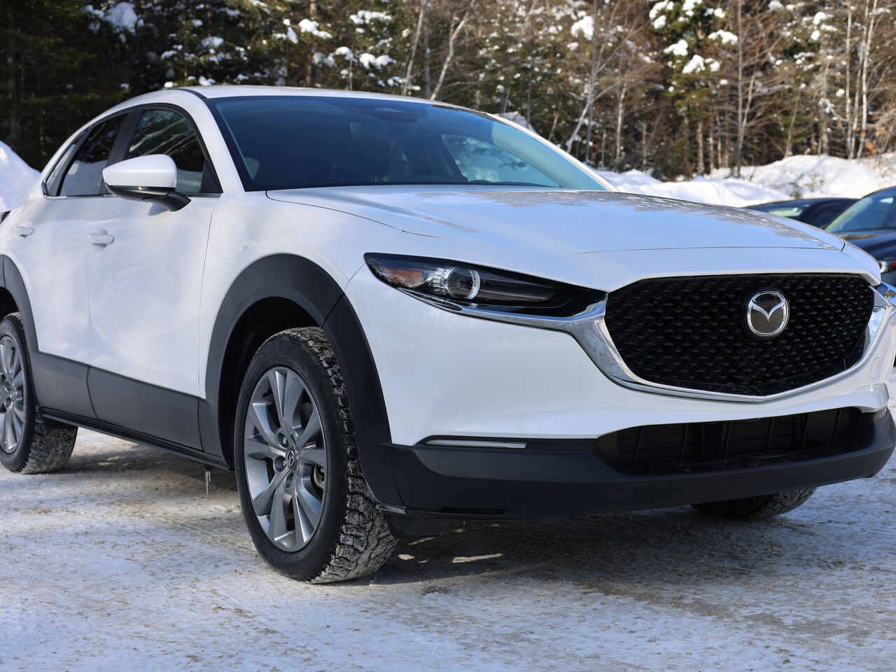 2025 Mazda CX-30 Gs, awd, si&egrave;ges, volant et r&eacute;troviseurs chauffants Snowflake White Pearl