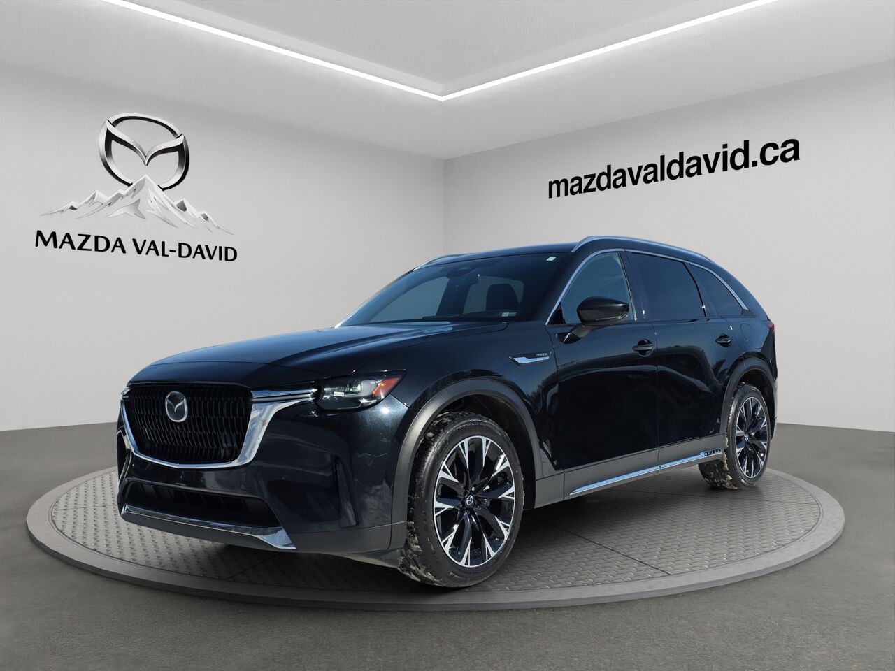 2024 Mazda CX-90 hybride rechargeable GT AWD, Navigation, Toit ouvrant panoramique, Si&egrave;ges &agrave; fonctions m&eacute;moire Black