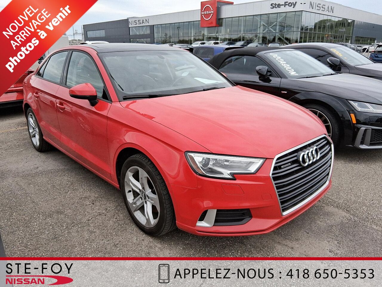 AUDI A3 PREMIUM 2018 Rouge Ste-Foy - photo #0