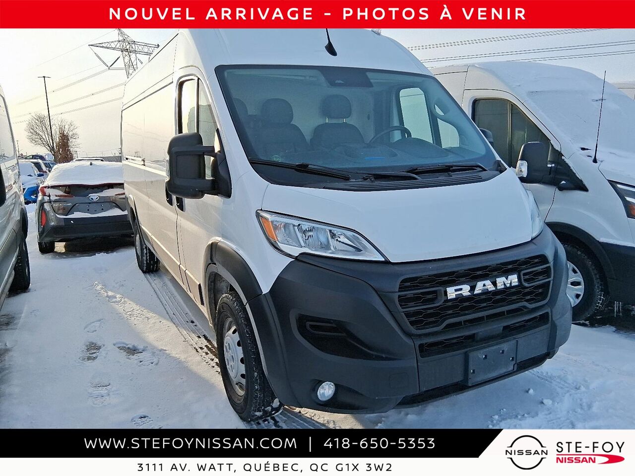 Ram ProMaster fourgonnette utilitaire 2023 Blanc Ste-Foy - photo #0