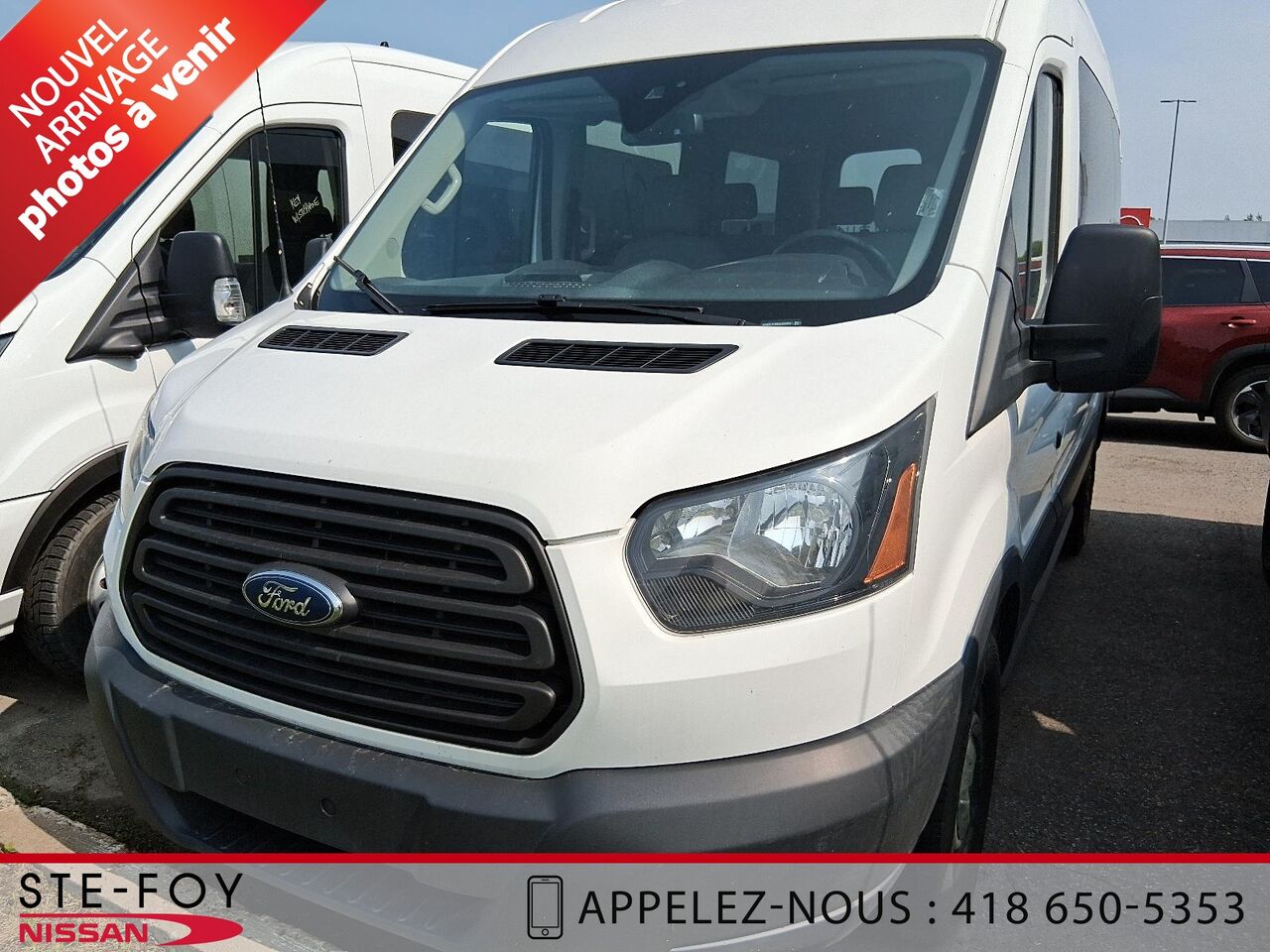 FORD TRANSIT T-150 TOIT MOYEN LONG 2018 Blanc Ste-Foy - photo #0