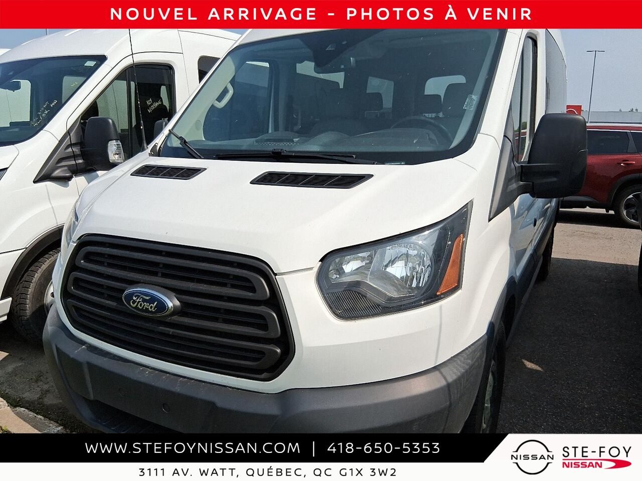 Ford TRANSIT T-150 * TOIT MOYEN * 8 PASSAGERS * RWD 2018 Blanc Ste-Foy - photo #0